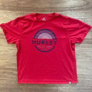 Men's Hurley: Quality Goods Since 1999 Red Short Sleeve 2XL T-Shirt